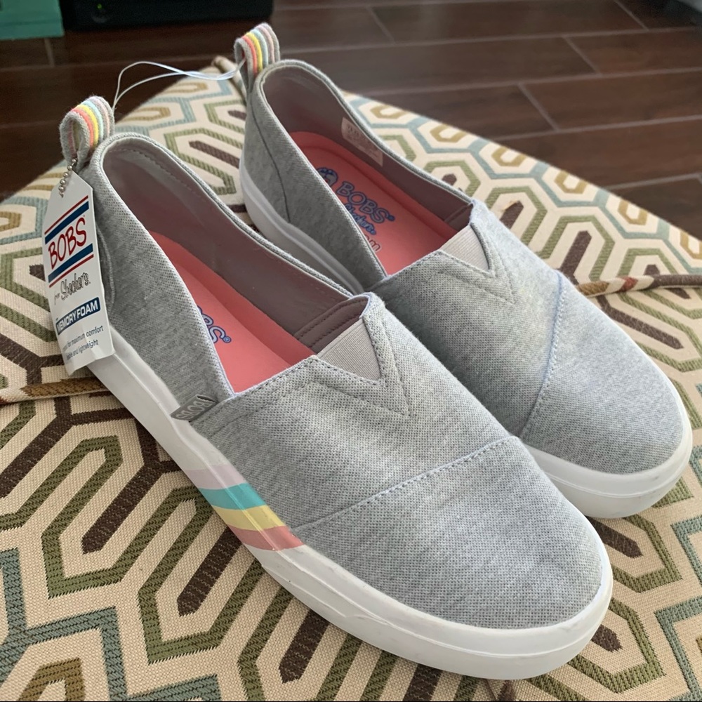 Skechers BOBS Cloudy Rainbow Star Slip-On Sneaker